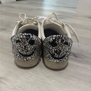 Lola Cruz Crystal Embellished Sneakers